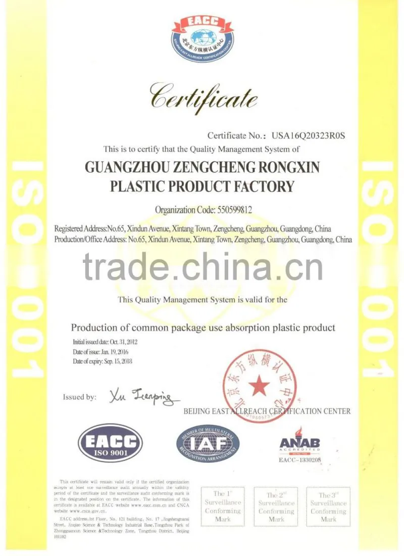 Thermoformed cosmetic plastic blister tray