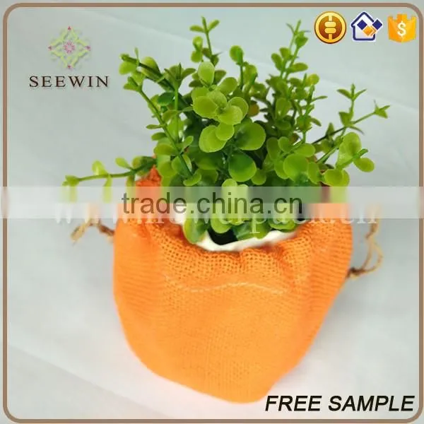 bright colored natural jute wholesale flower pots