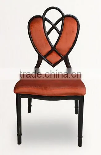 Factory directsale European style fashion aluminum wedding hotel dining chair LQ-B901