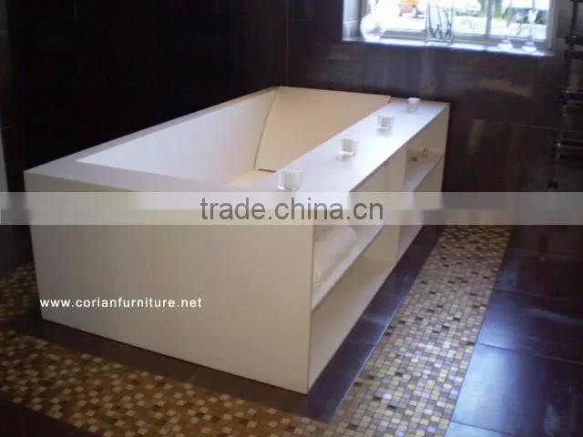 Acrylic solid surface water proof bathroom shower bench
