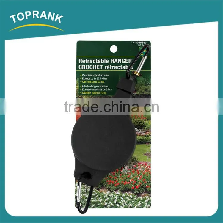 New design ABS adjustable easy plant pulley, retractable garden plant pot hanger