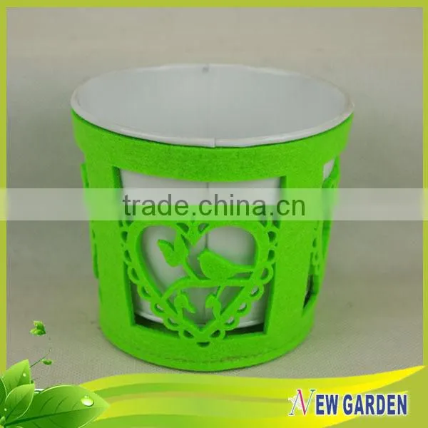 Stylish Promotion High Quality Sturdy Leather Coloured Plant Pots