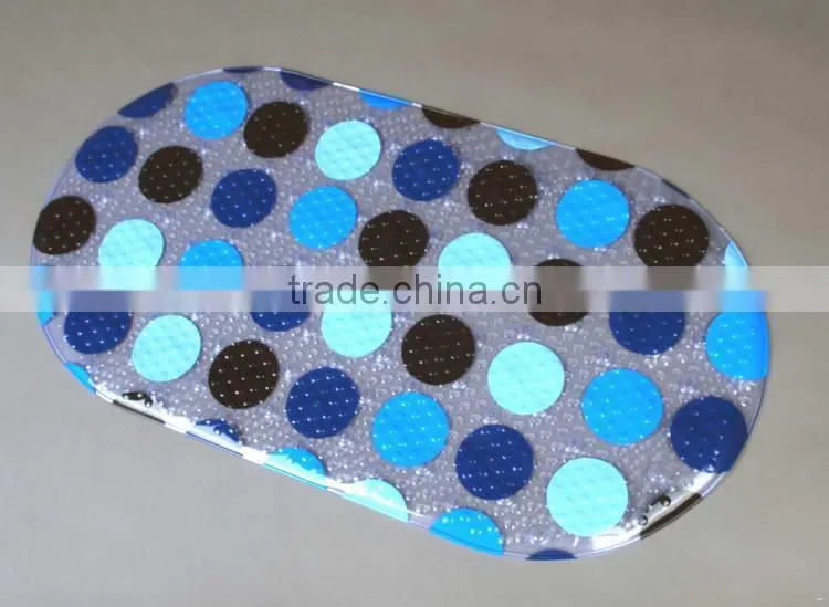 Customized density antique pvc anti slip bubble bath mat