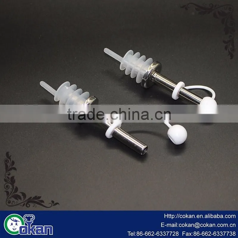 Oil Liquor Wine Free Flow Bottle Pourer Dispenser Spouts with stainless steel