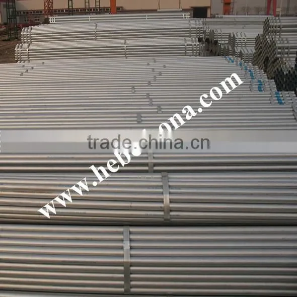 Hot dipped galvanized carbon steel welded pipes