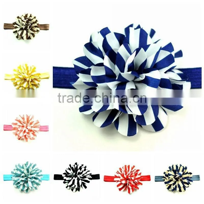handmade fabric flower headband for kids hair accessories