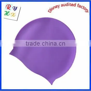 High quality fish shaped silicone swimming caps swimming hats for kids
