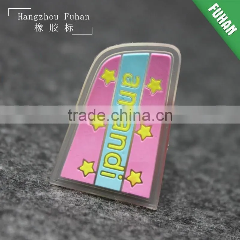 3D Embossed Rubber Patch Debossed Rubber Badge
