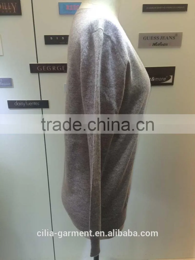 2015 new fashion sexy young lady sweater dress V-neck