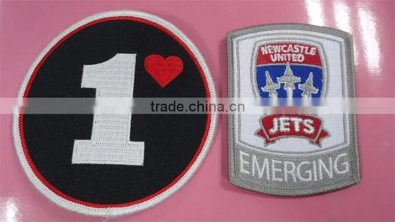 Customized fancy shape embroidery patch