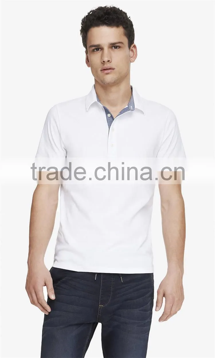 2015 New design custom brand polo t shirts for men