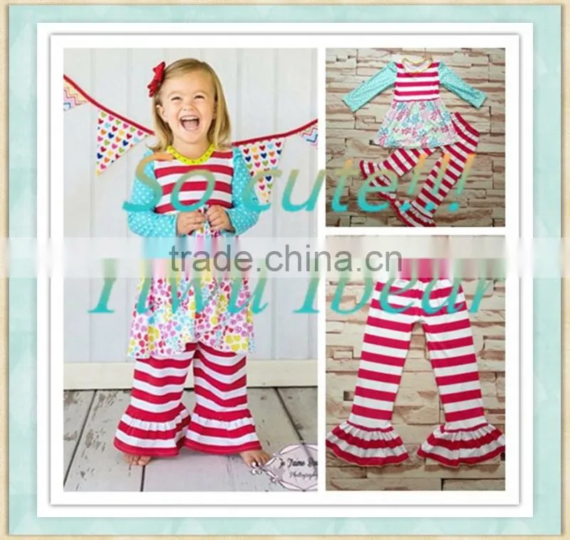 Lastest Halloween girls Wholesale Pumpkin embroidery Boutique outfits Clothing sets