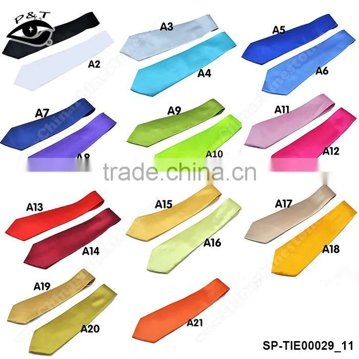 Fashion business ties suit ties for men 21colors pure color mens tie neckties