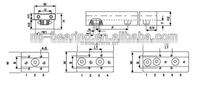 High precision dual axis linear block SGB15UU-4