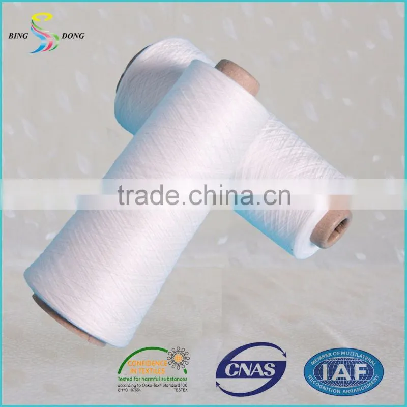 customized 45/2 raw white paper cone 100% virgin polyester spun yarn