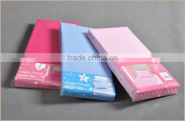 100% poly microfiber 4pcs bed sheet set