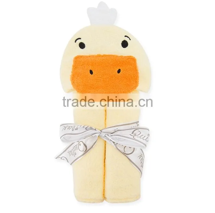 Newborn Baby Blanket Bath Towel Bathrobe Cute Animals Hat Cotton Baby Security Blanket