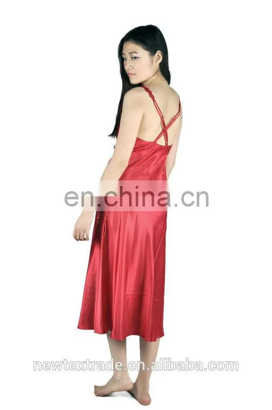 newest Red hot sexy mature women sleepwear