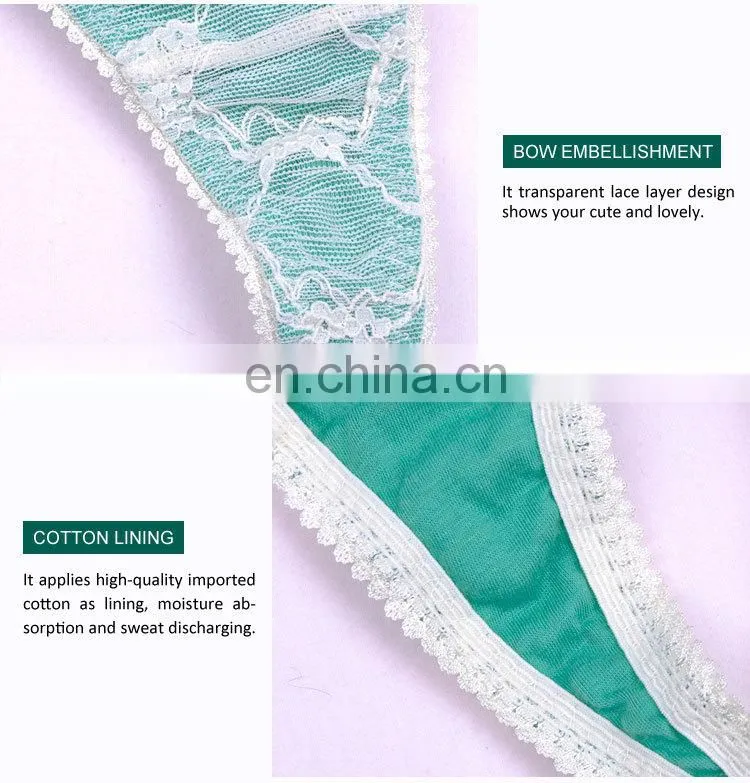 Latex Arrival Popular Sexy Lace Sexy G String Panty Wearing Girls