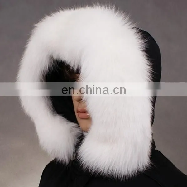 dyed any color top quality fox fur any real fox fur trimming for jacket