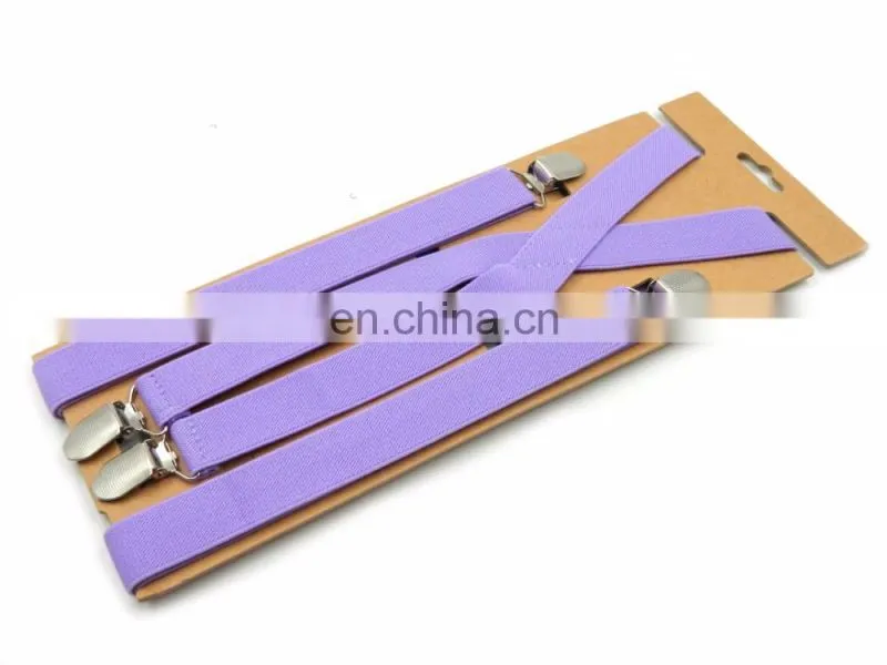 2017 Wholesale Low MOQ solid color Suspenders