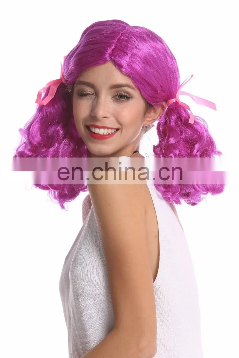 Lolita purple pigtail party cute wigs P-W208
