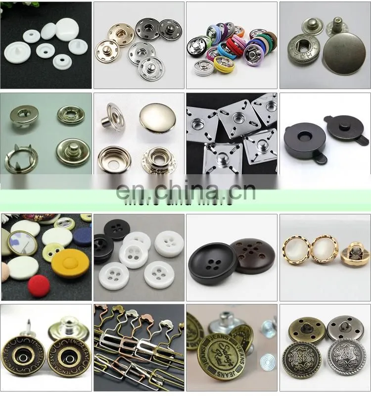 Double sided push button for clothes