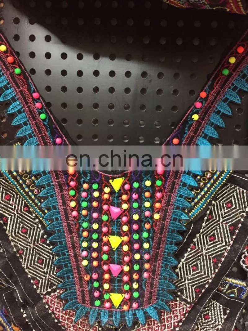 Handmade Embroidered Neckline with bead Wholesale Decorative Neck