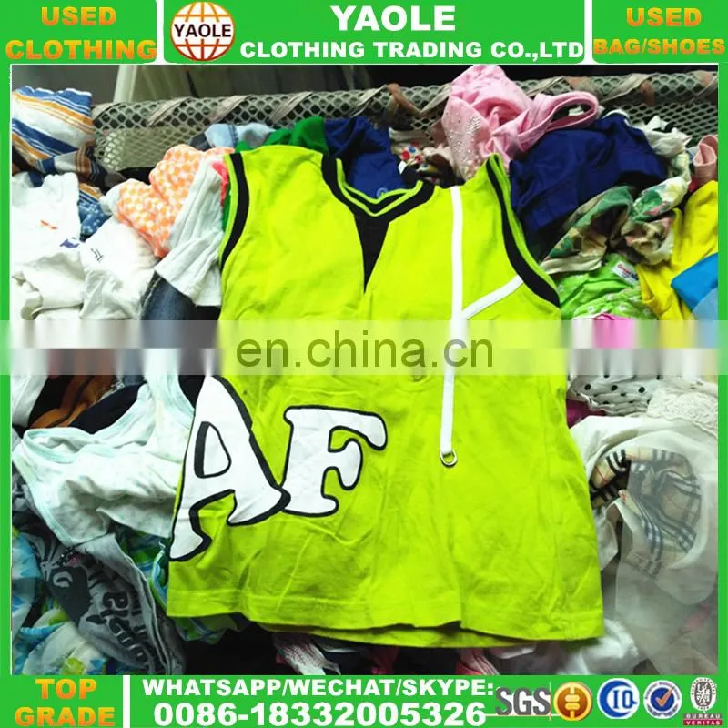 children summer high quality china used clothing