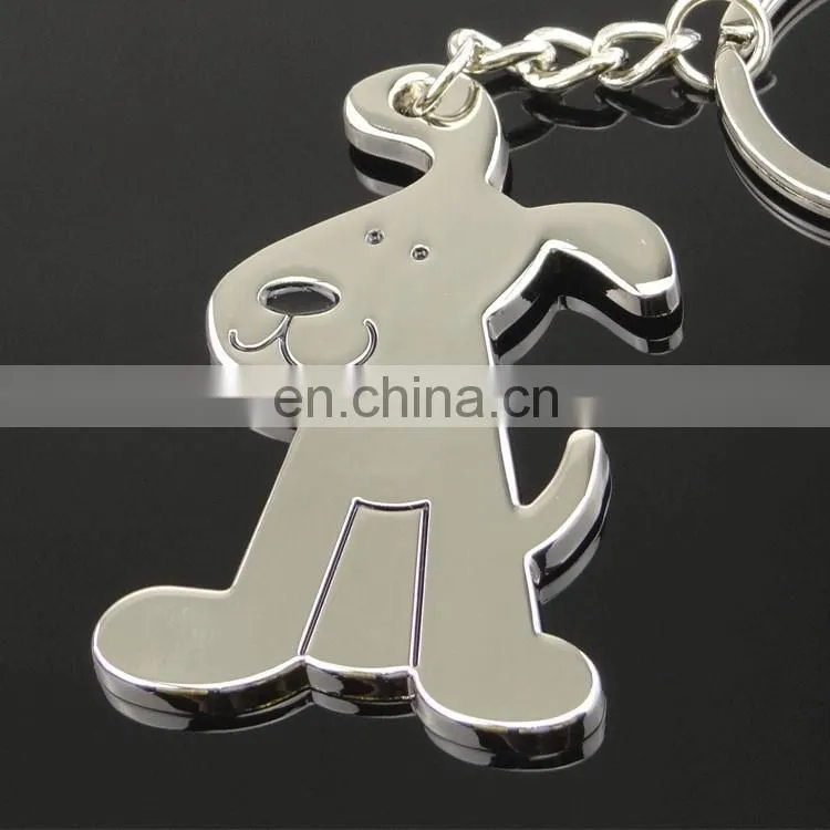 Promotional durable high quality cartoon dog keychain