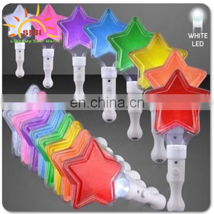 Led five star glow stick for kids