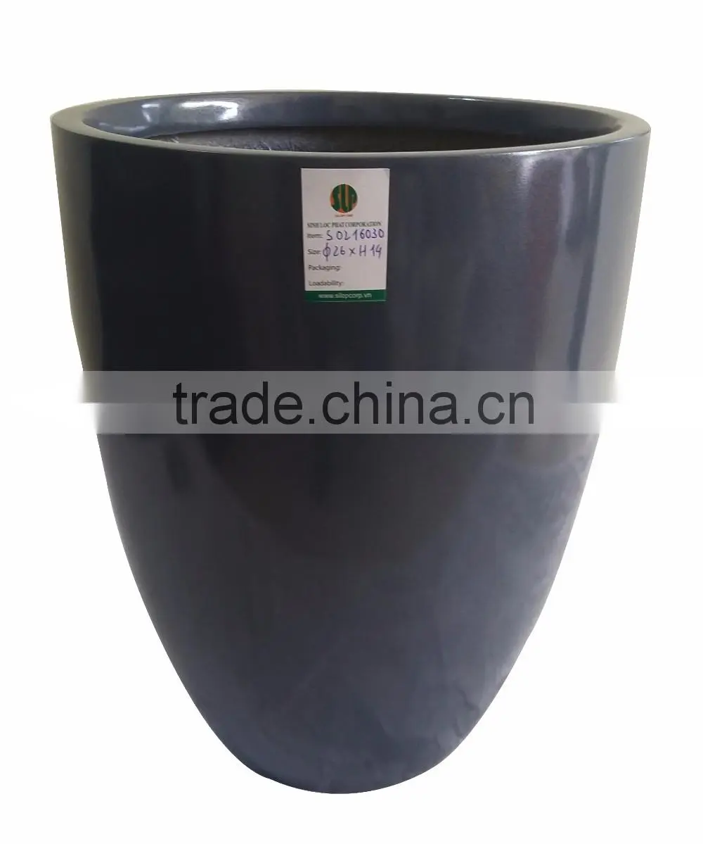 GARDEN DECORATION FIBERGLASS FLOWER POTS AND PLANTING