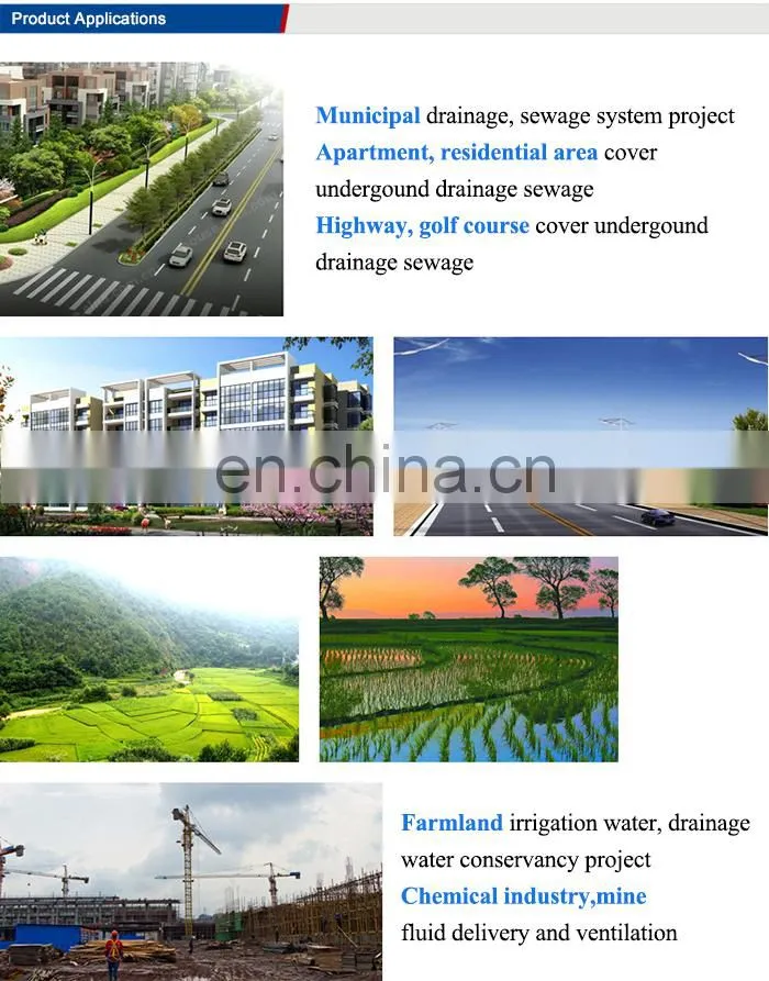 double wall 75mm corrugated plastic drainage pipe