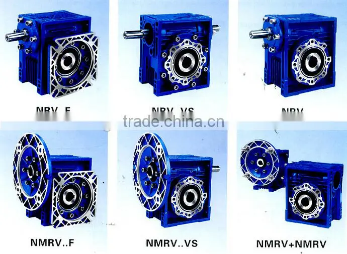 Aluminium worm gearbox for concrete mixer