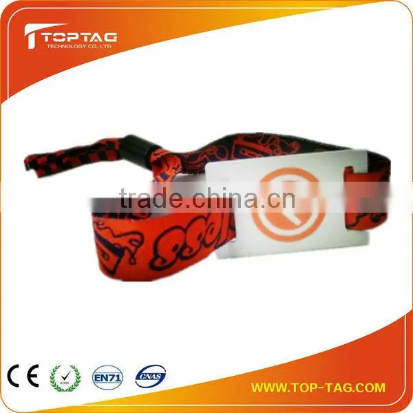 Custom Fabric or Silicon Rfid Wristband for Waterpark