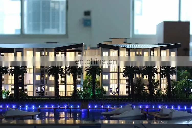 Construction building layout scale model making , real estate building model