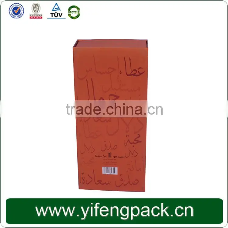 solid cheap pine paper wine gift box for sale