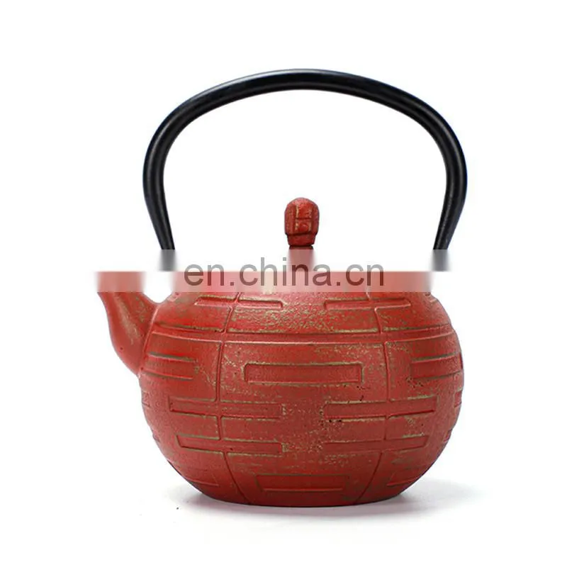 0.6L Enamel Japanese Cast Iron Ceramic Teapot