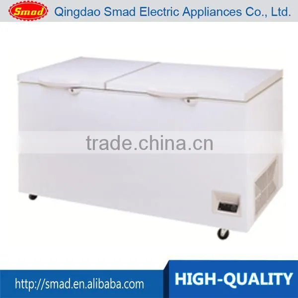 255L Red manual defrost chest freezer for ice cream