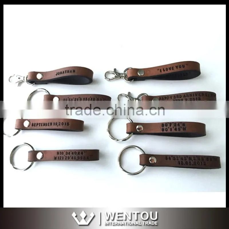 Wholesale Fashion Leather Signature Keychain