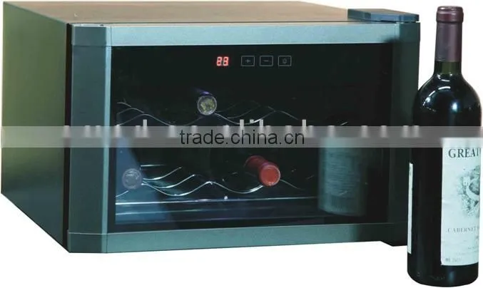 230L Commercial free standing dual zone LED inside touch panel wine bottle cooler
