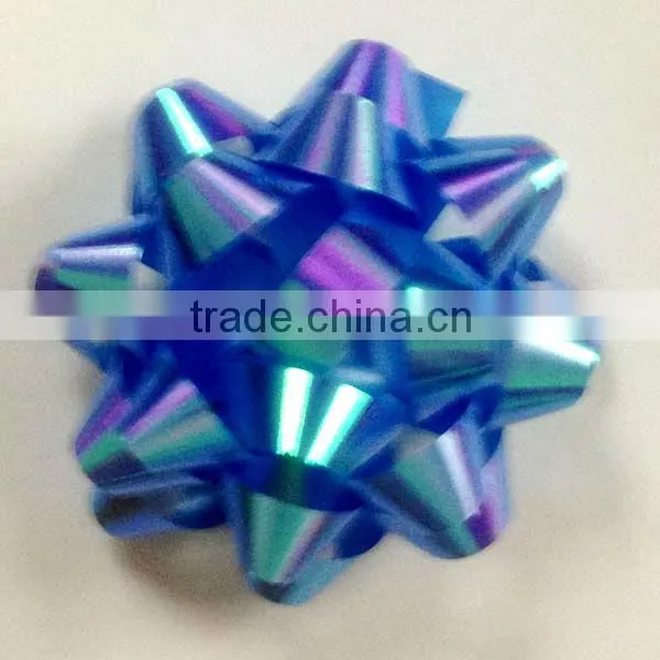 Metallic Effect Ribbon Egg, Bule Metallic Ribbon Roll, Fashinable Printed Ribbon Spool for Decoration