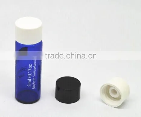 5ml glass vial with plastic screw cap 0.17oz glass vial