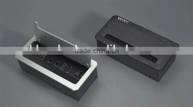 Desktop flip up outlet hidden tableop model pop up socket