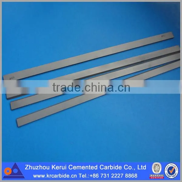 Solid carbide strip for hard wood, soft wood, MDF, HDF processing