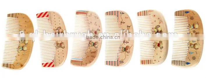 Whosale Children Hair Brush Set , Mini Pocket Comb ,Wooden Comb For Kid