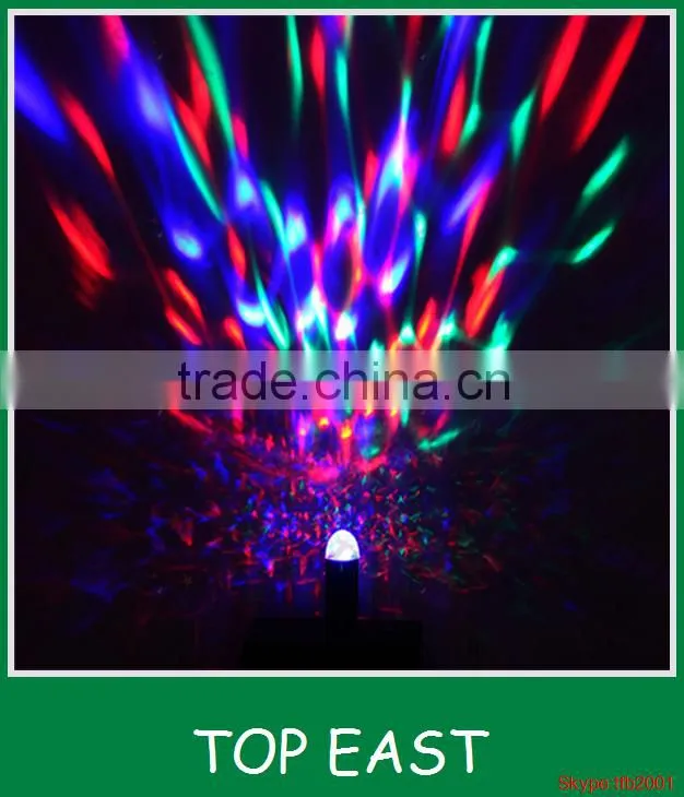 Hot selling new led bulb 3W E27 B22 RGB Crystal Ball Rotating light cheaper price