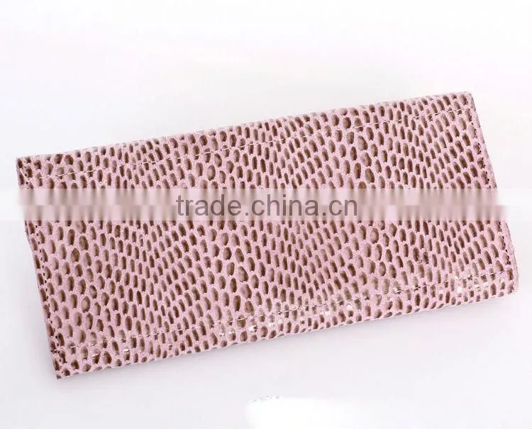 Fake snake leather women wallet