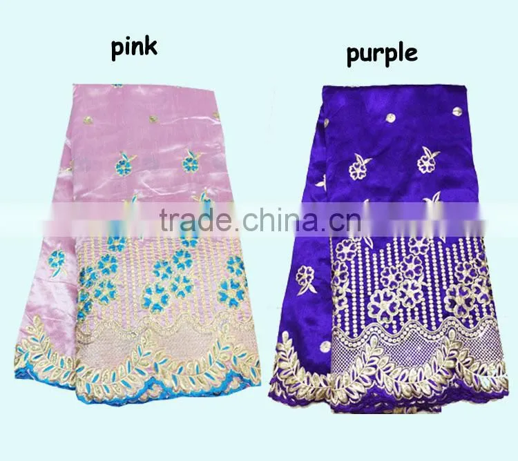african luxurious geroge lace fabric for elegant ladies wedding dress GP0029