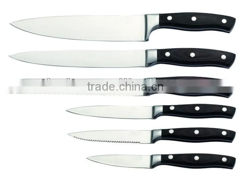 ABS+430 S/S HANDLE 14PCS KITCHEN KNIFE SET